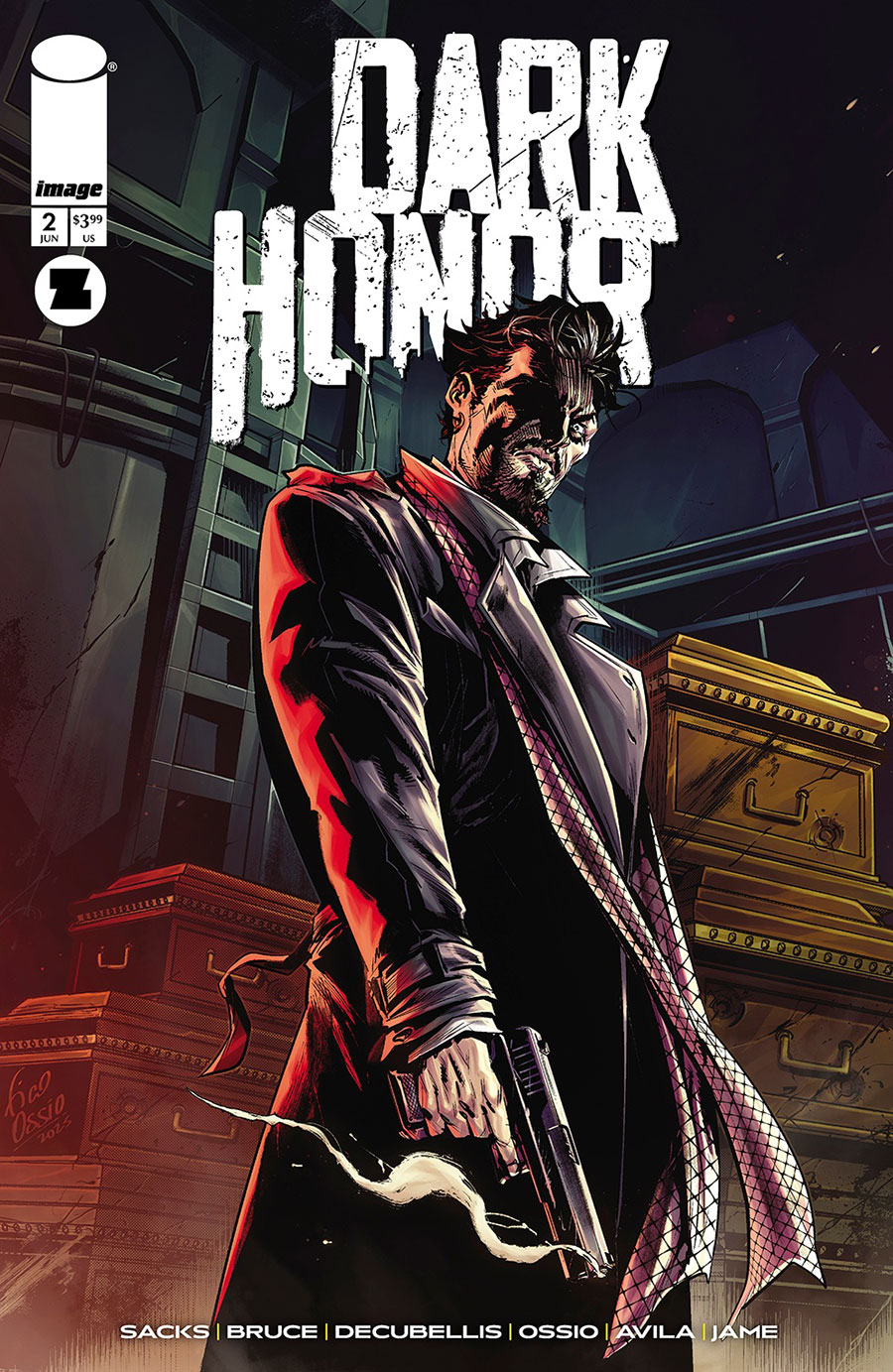 Dark Honor #2 Cover A Regular Fico Ossio Cover