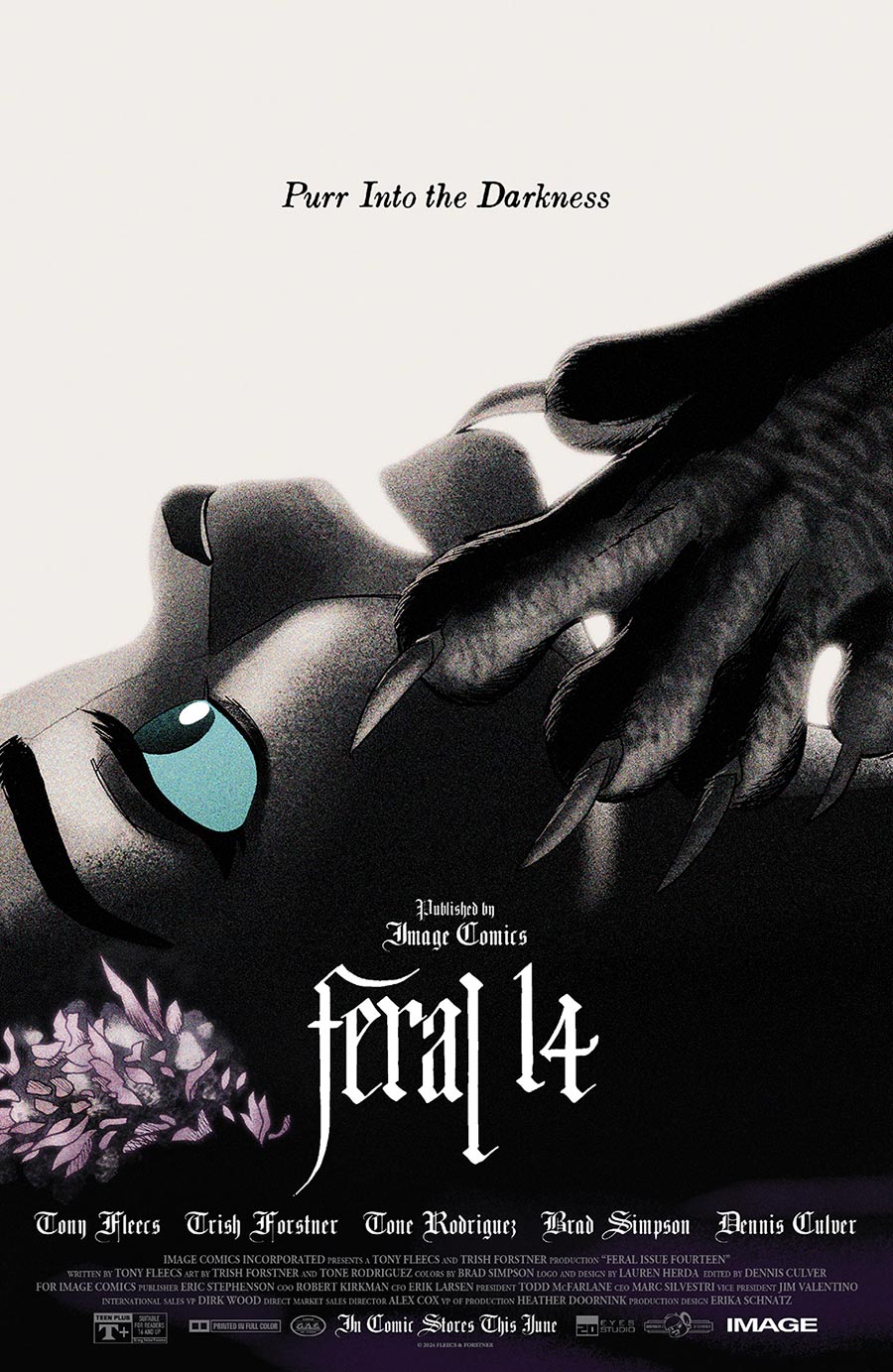Feral #14 Cover B Variant Trish Forstner & Tony Fleecs Movie Poster Homage Cover