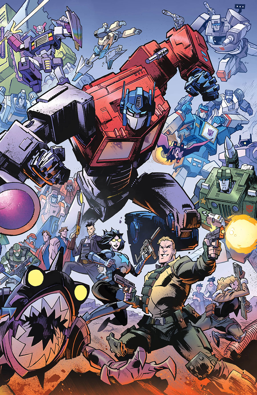 GI Joe Vol 10 #8 Cover G Variant Jason Howard Energon Universe 2nd Anniversary Connecting Color Cover