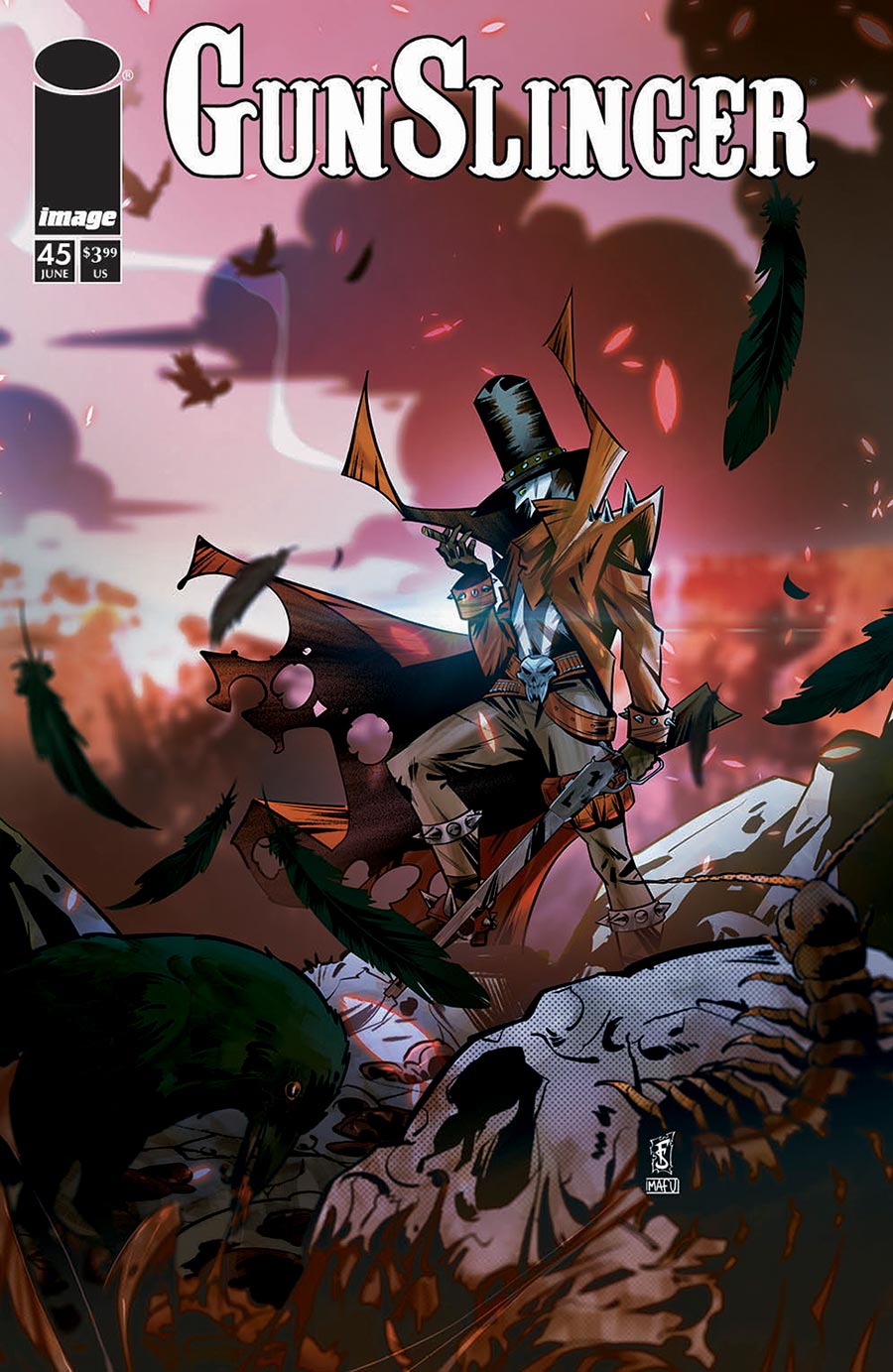 Gunslinger Spawn #45 Cover B Variant Federico Sabbatini Cover