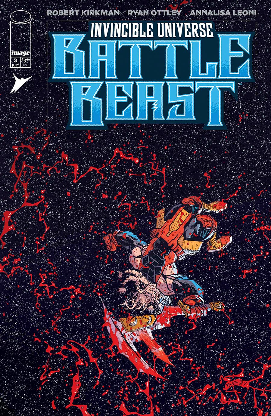Invincible Universe Battle Beast #3 Cover A Regular Ryan Ottley & Annalisa Leoni Cover