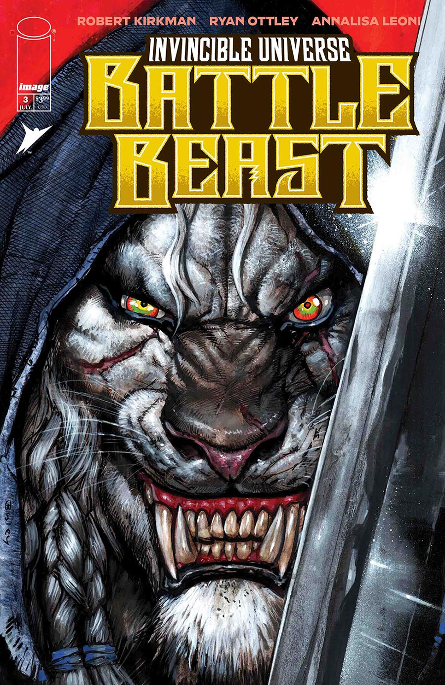 Invincible Universe Battle Beast #3 Cover F Incentive Simon Bisley Variant Cover