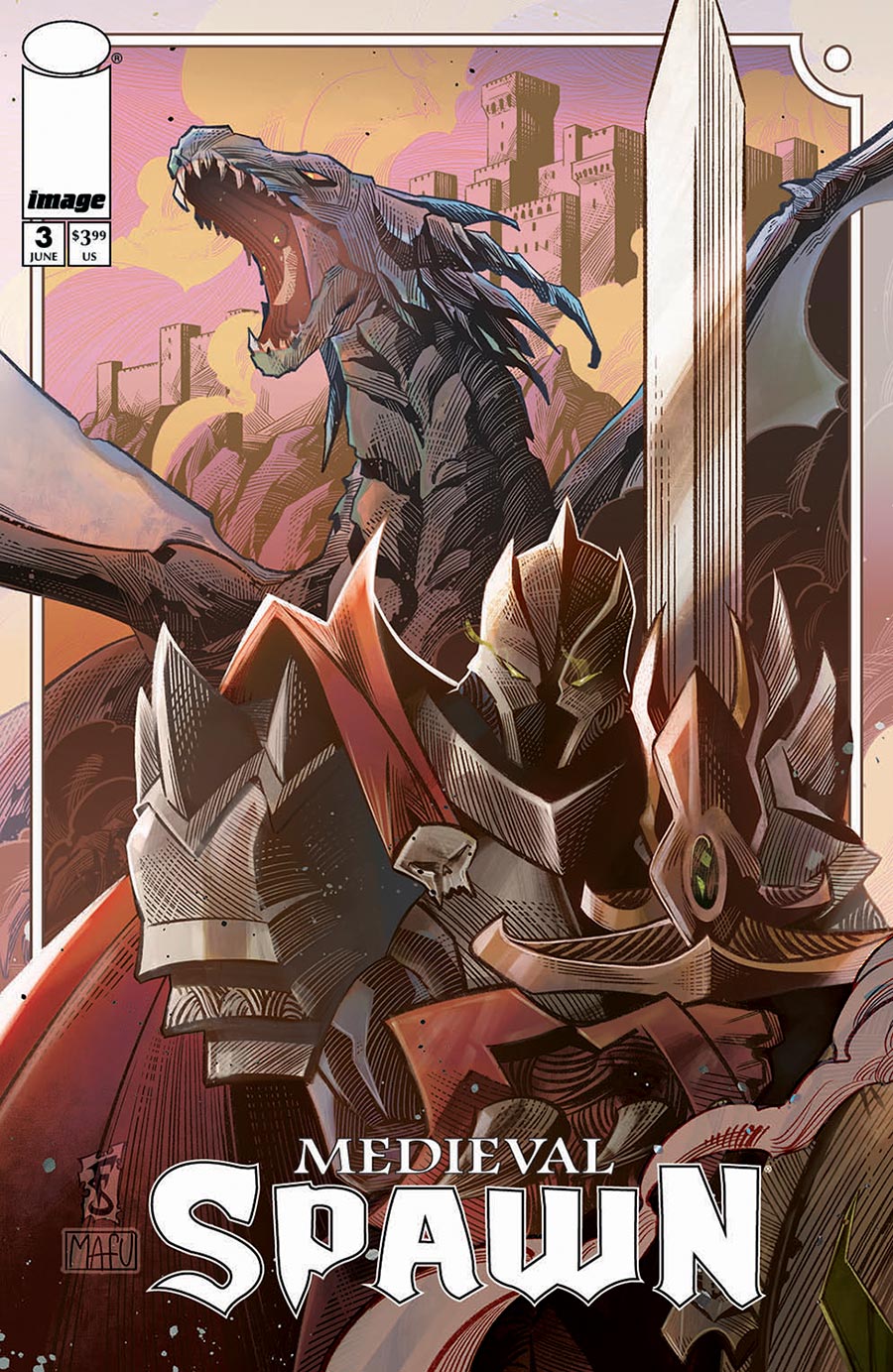 Medieval Spawn #3 Cover B Variant Federico Sabbatini Cover