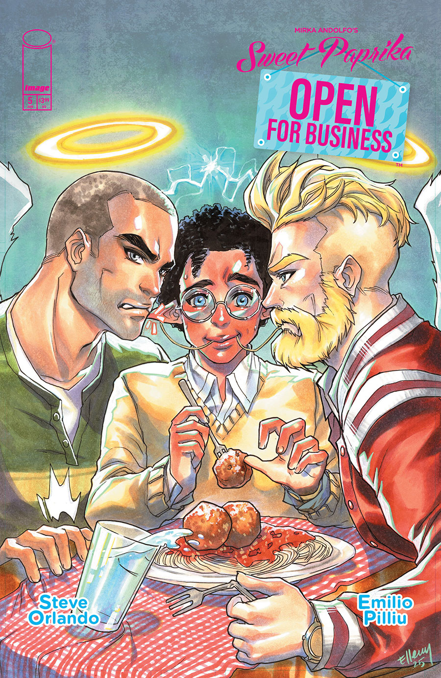 Mirka Andolfos Sweet Paprika Open For Business #5 Cover F Variant Elmer Santos Cover