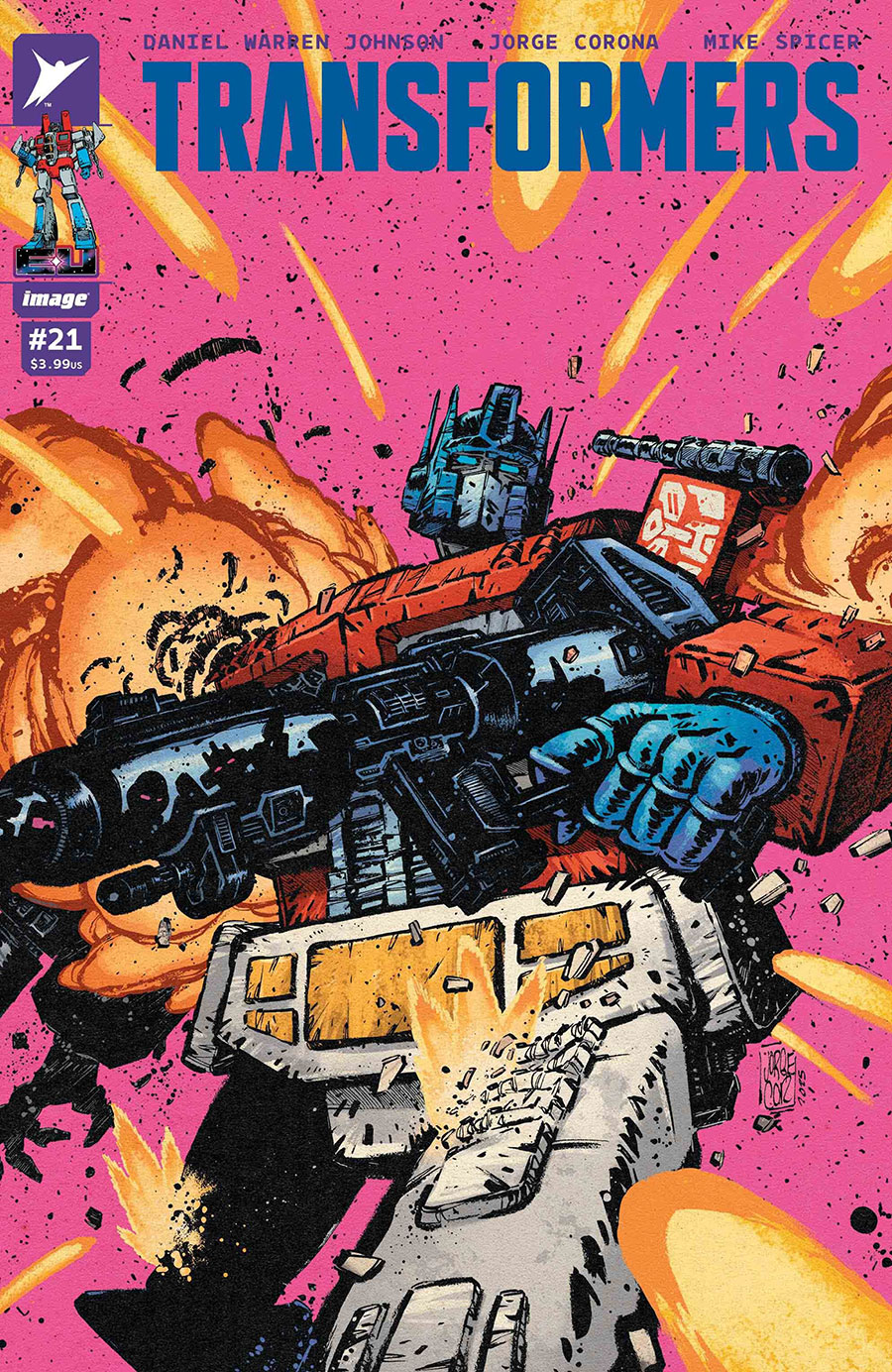Transformers Vol 5 #21 Cover B Variant Jorge Corona & Mike Spicer Cover