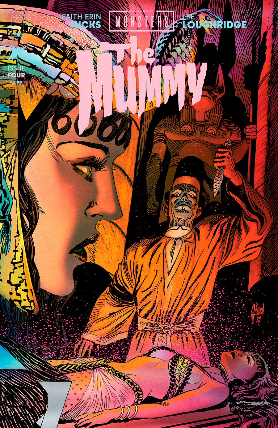 Universal Monsters The Mummy #4 Cover C Incentive Guillem March Connecting Variant Cover