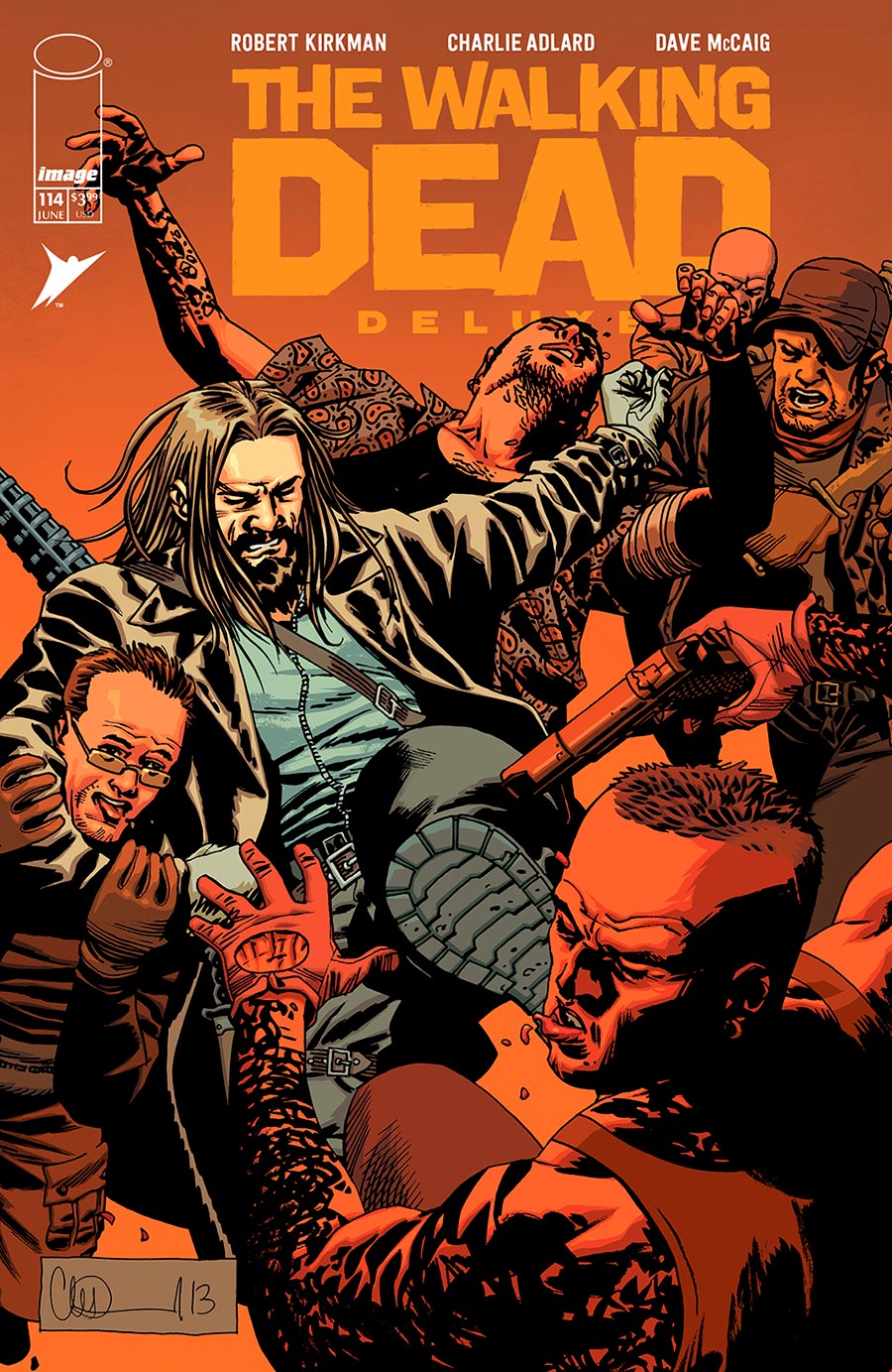 Walking Dead Deluxe #114 Cover B Variant Charlie Adlard & Dave McCaig Cover