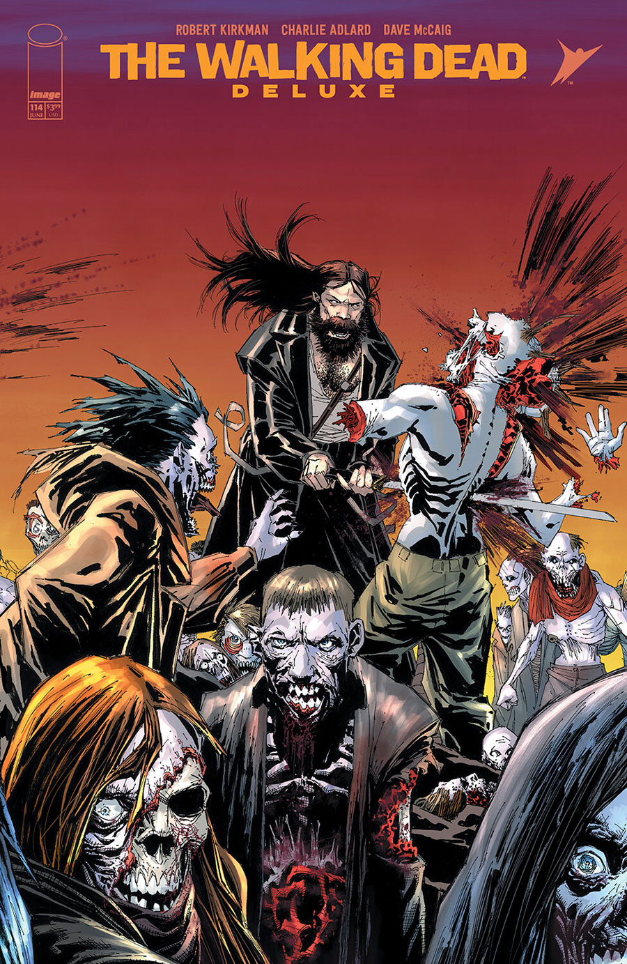 Walking Dead Deluxe #114 Cover C Variant Whilce Portacio & Alex Sinclair Connecting Cover