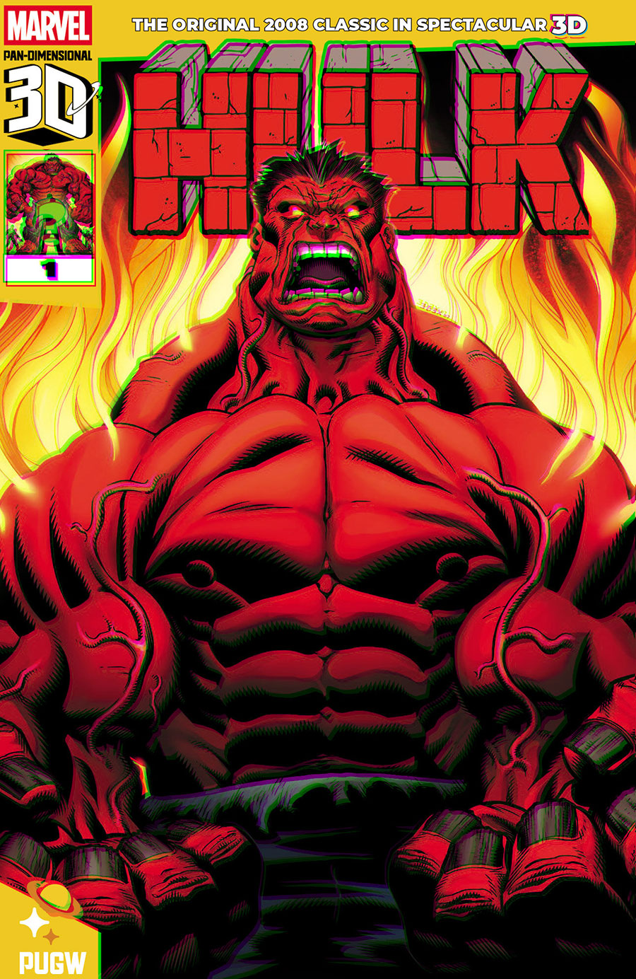 Hulk Vol 2 #1 Cover Q Pan-Dimensional 3D Edition