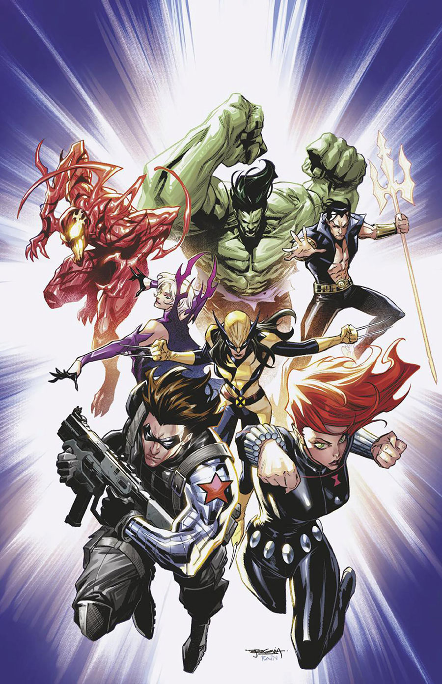 New Avengers Vol 5 #1 Cover L Incentive Stephen Segovia Virgin Cover