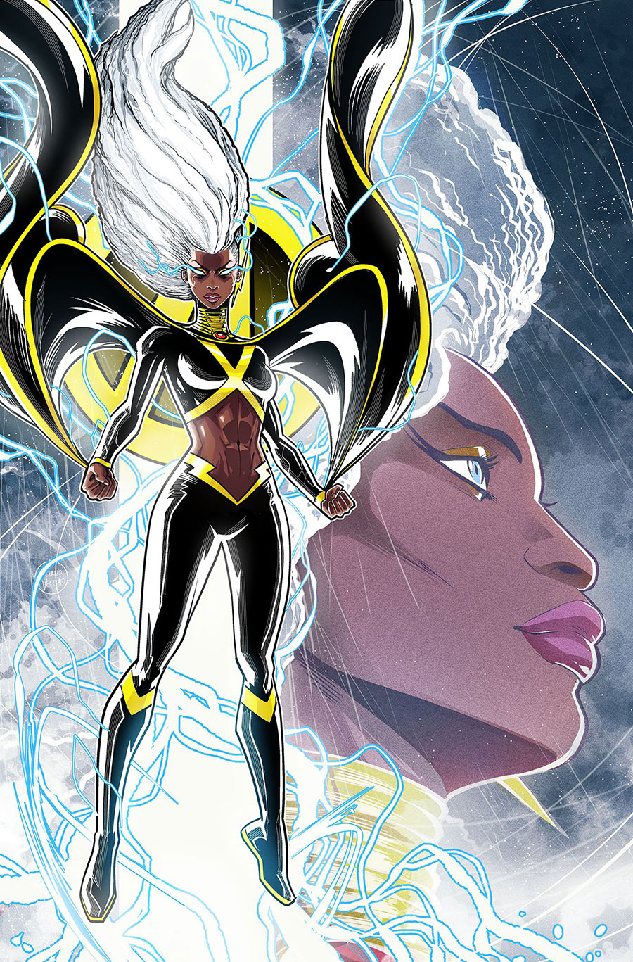 Avengers Vol 8 #27 Cover F Incentive Luciano Vecchio Storm Virgin Cover (One World Under Doom Tie-In)