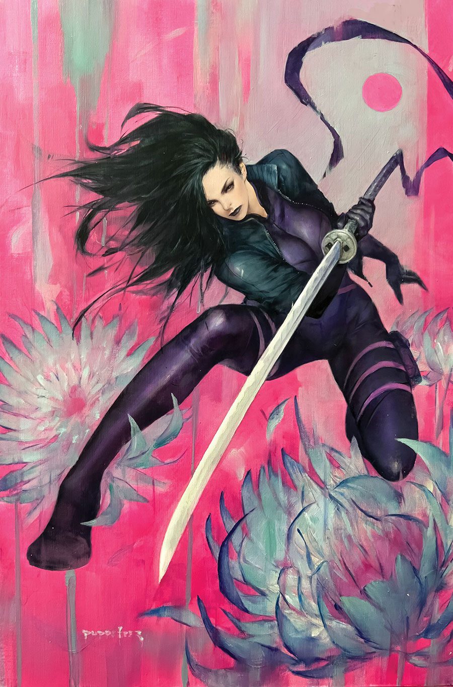 Psylocke Vol 2 #8 Cover C Incentive Puppeteer Lee Psylocke Virgin Cover