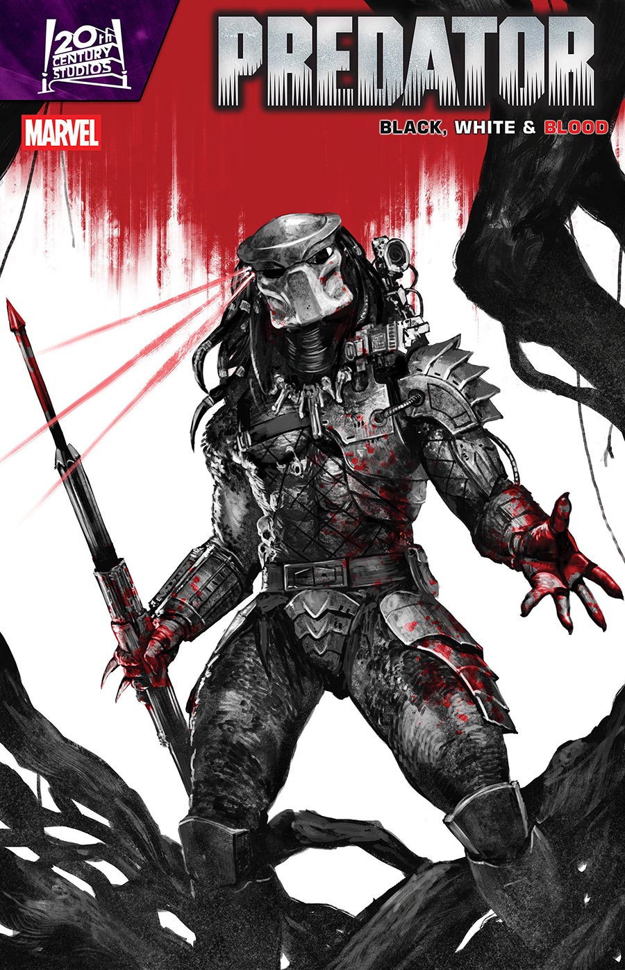 Predator Black White & Blood #2 Cover C Incentive SKAN Variant Cover