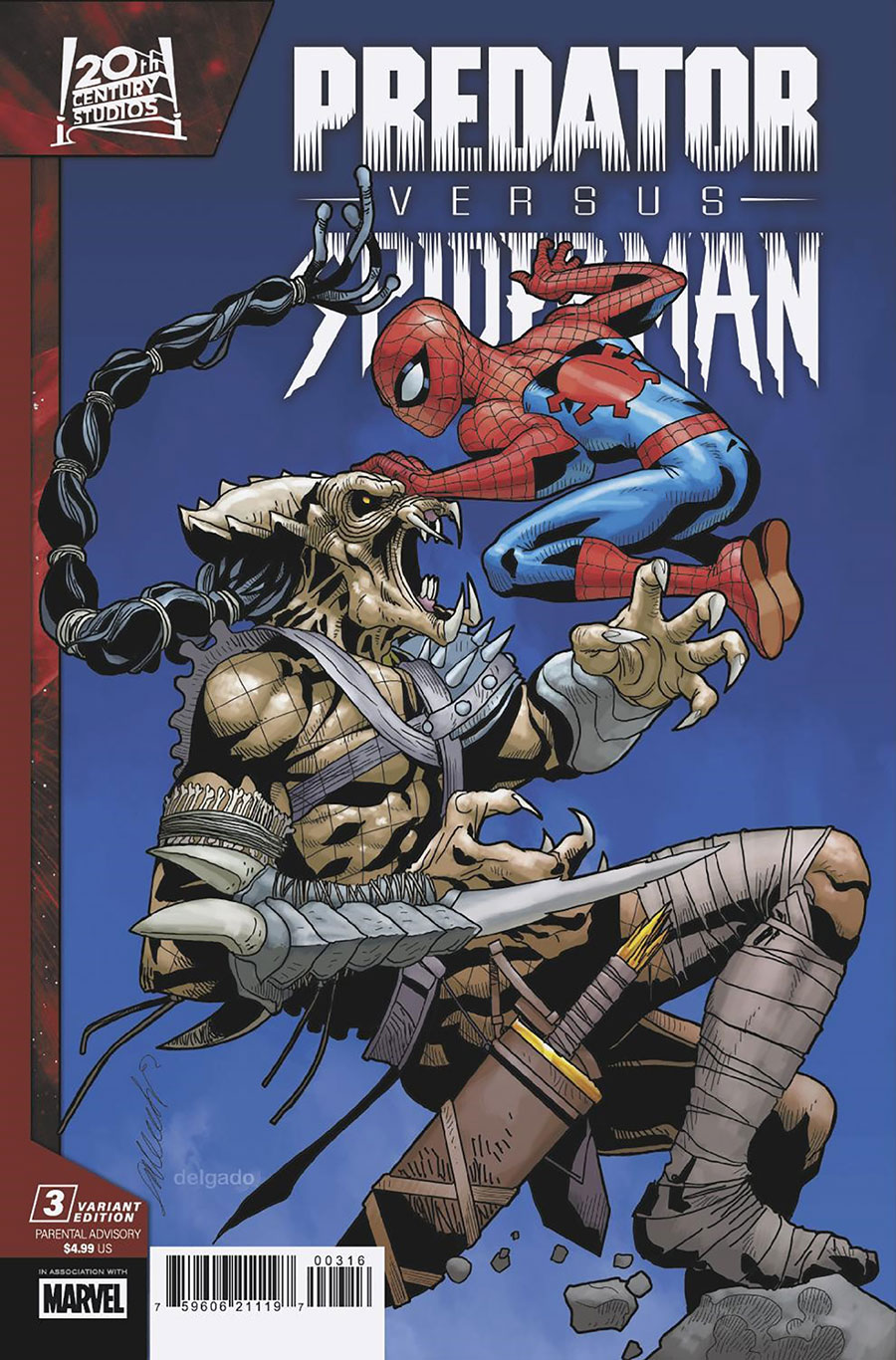 Predator vs Spider-Man #3 Cover C Incentive Salvador Larroca Variant Cover
