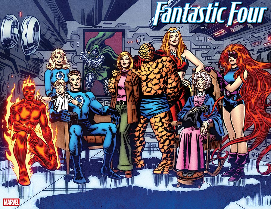 Fantastic Four Vol 8 #1 Cover O Incentive John Buscema Remastered Wraparound Variant Cover