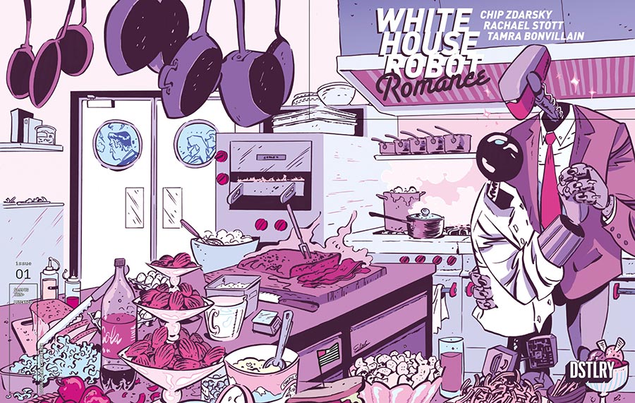 White House Robot Romance #1 Cover C Incentive Elsa Charretier Wraparound Variant Cover