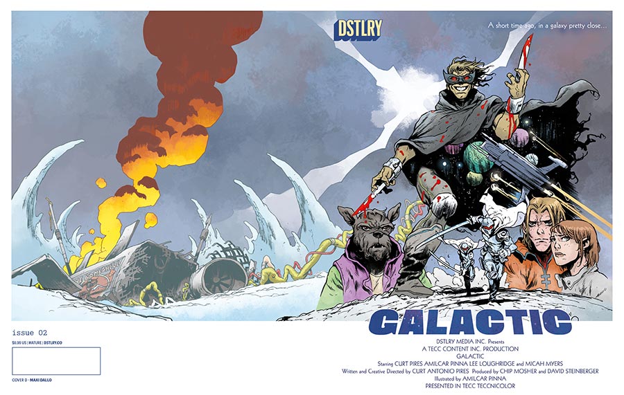 Galactic #2 Cover D Variant Maxi Dallo Homage Wraparound Cover