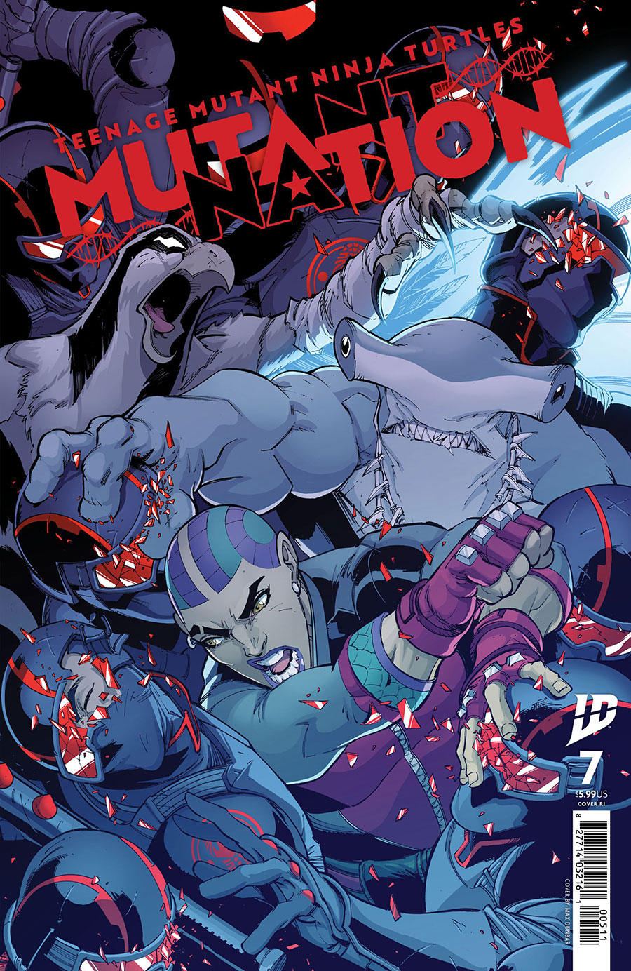 Teenage Mutant Ninja Turtles Mutant Nation #7 Cover C Incentive Max Dunbar Variant Cover