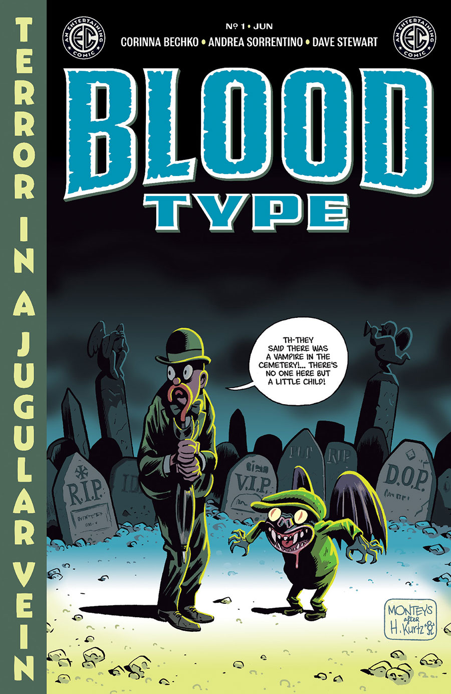 Blood Type #1 Cover D Incentive Albert Monteys EC Homage Variant Cover (EC Comics)