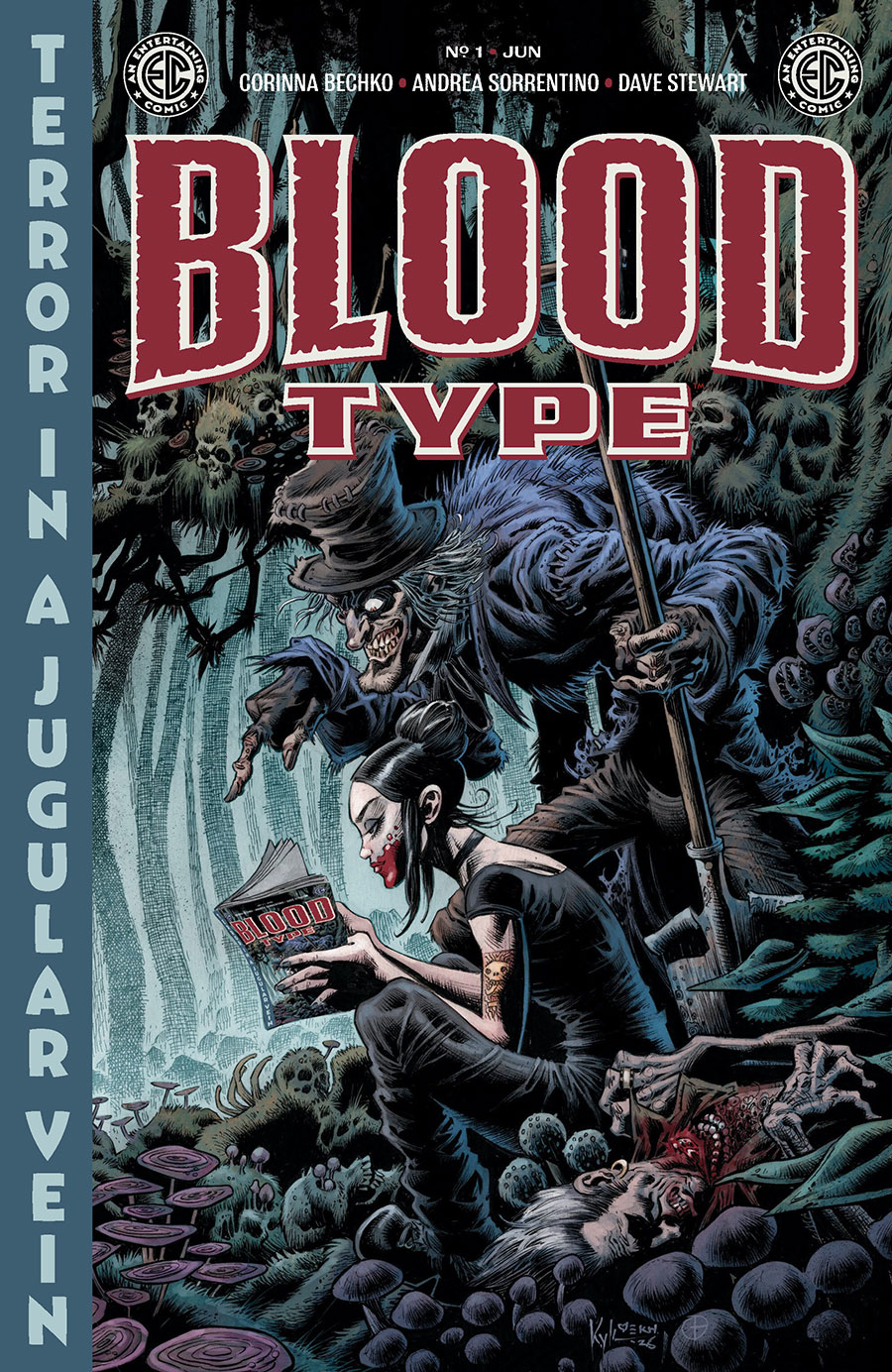 Blood Type #1 Cover G Incentive Kyle Hotz Horror Host Variant Cover(EC Comics)