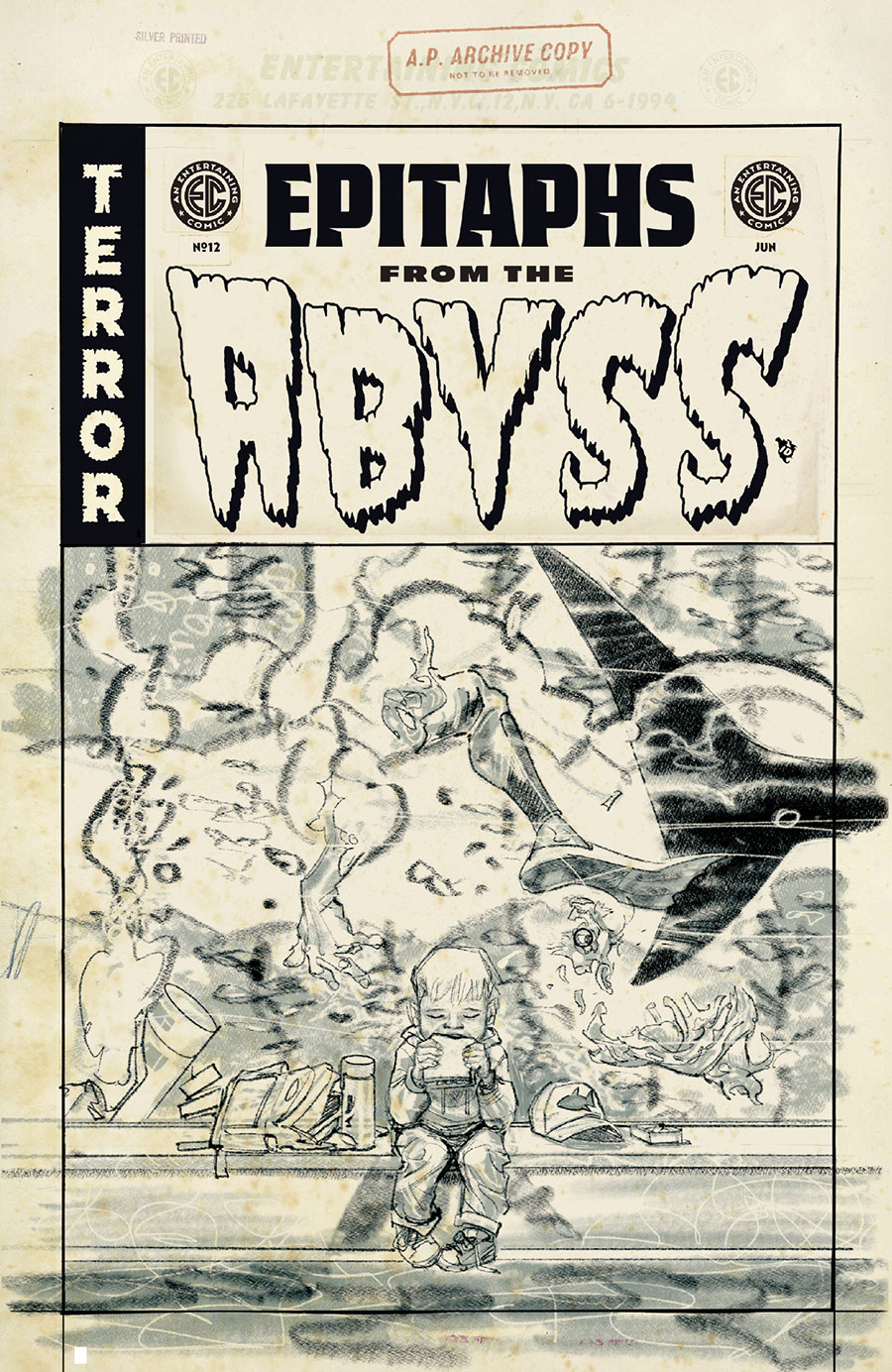 Epitaphs From The Abyss #12 Cover D Incentive Tom Fowler Black & White Artist Edition Cover (EC Comics)