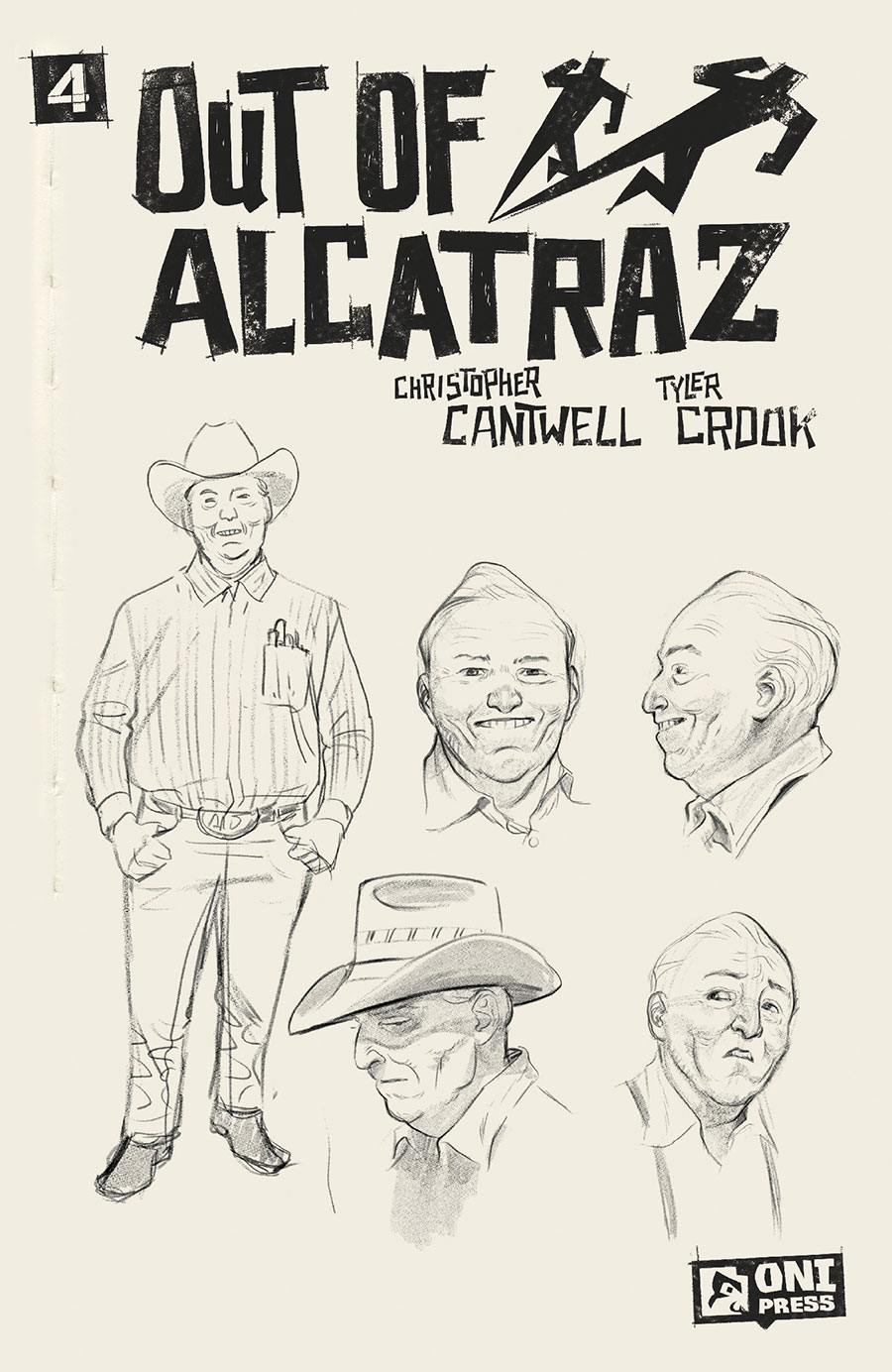 Out Of Alcatraz #4 Cover C Incentive Tyler Crook Sketchbook Variant Cover