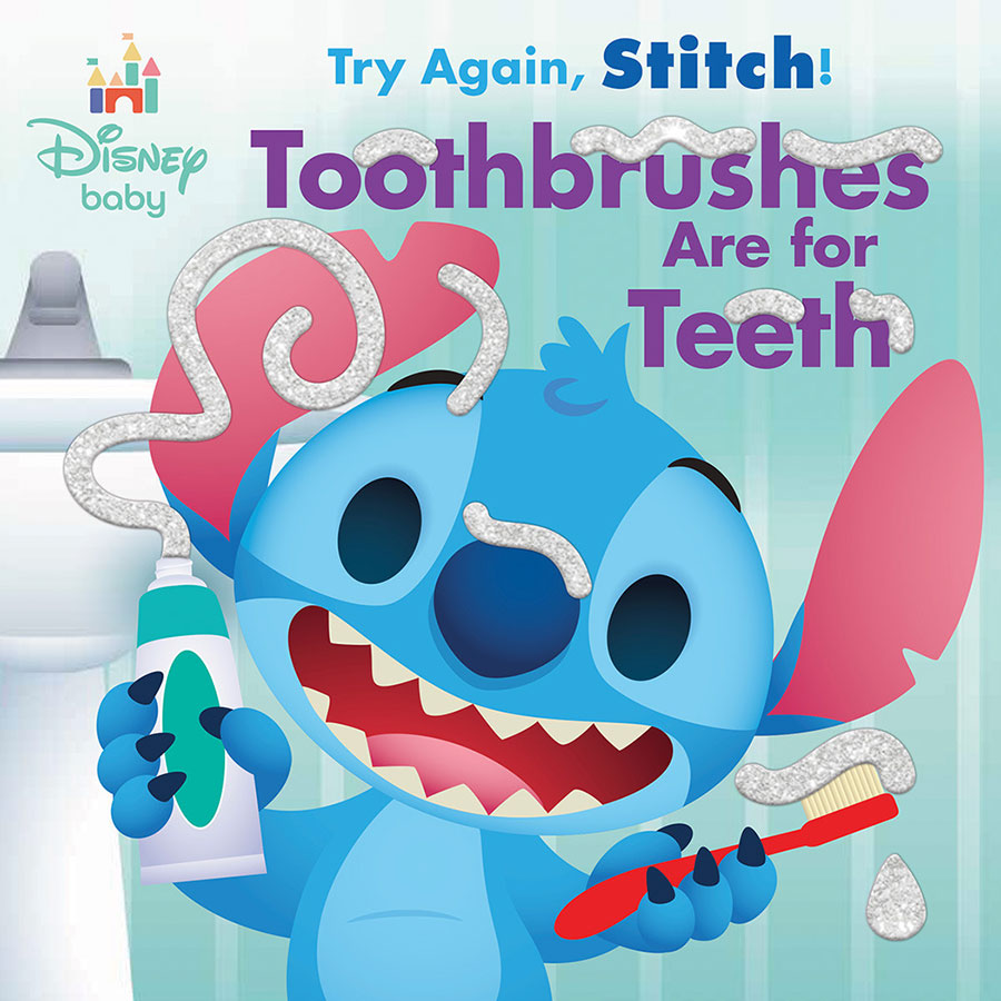 Disney Baby Try Again Stitch Toothbrushes Are For Teeth HC