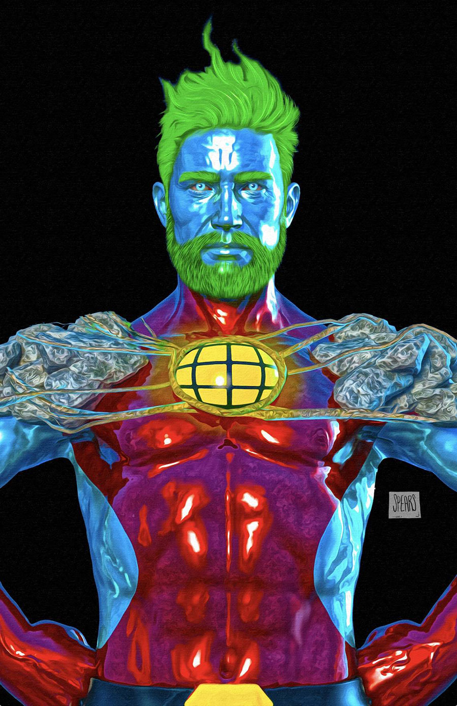 Captain Planet And The Planeteers Vol 2 #1 Cover W Incentive Mark Spears Black Virgin Cover