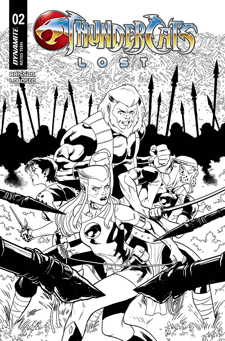 Thundercats Lost #2 Cover S Incentive Rapha Lobosco Line Art Cover