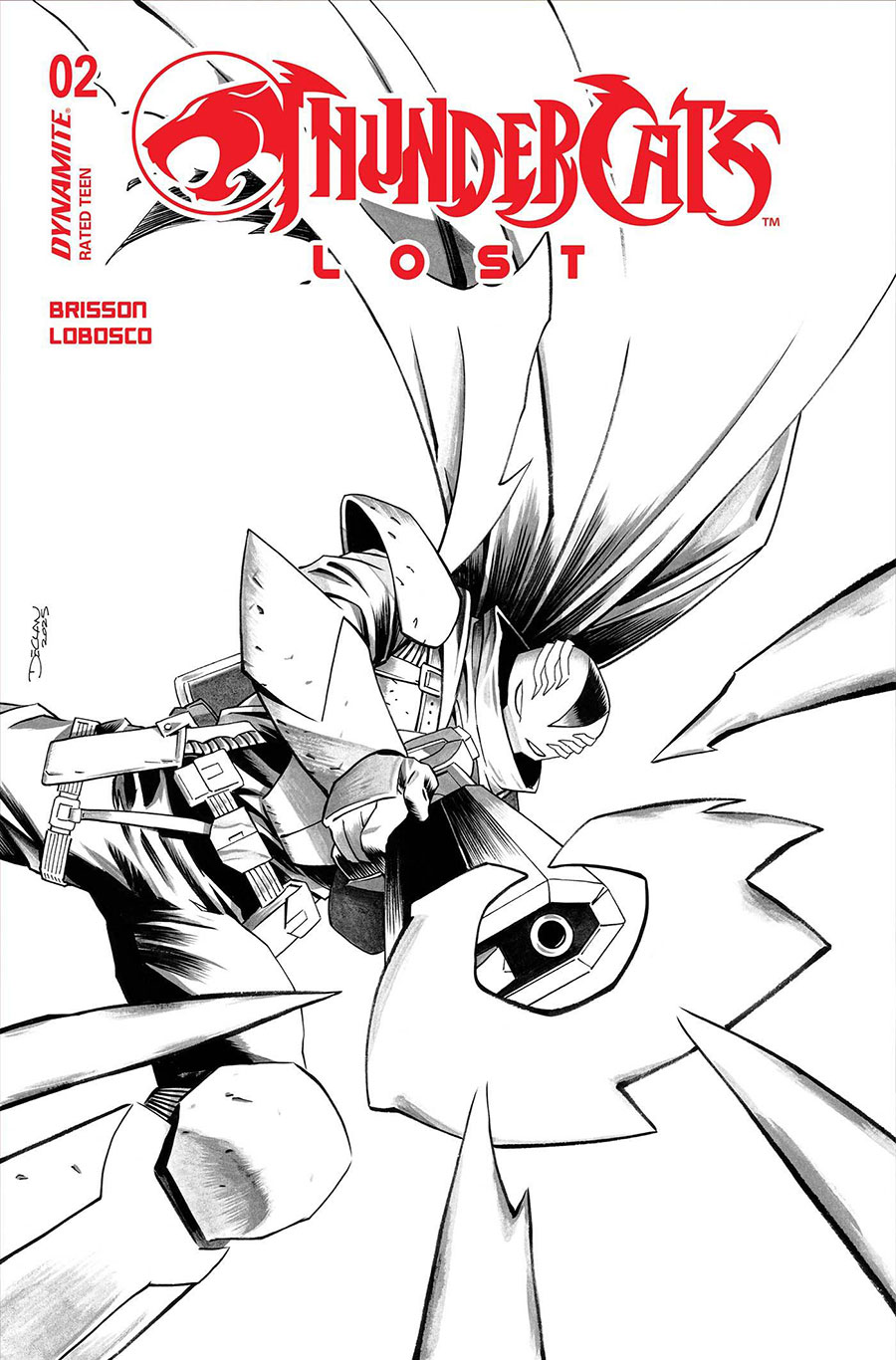Thundercats Lost #2 Cover U Incentive Declan Shalvey Line Art Cover
