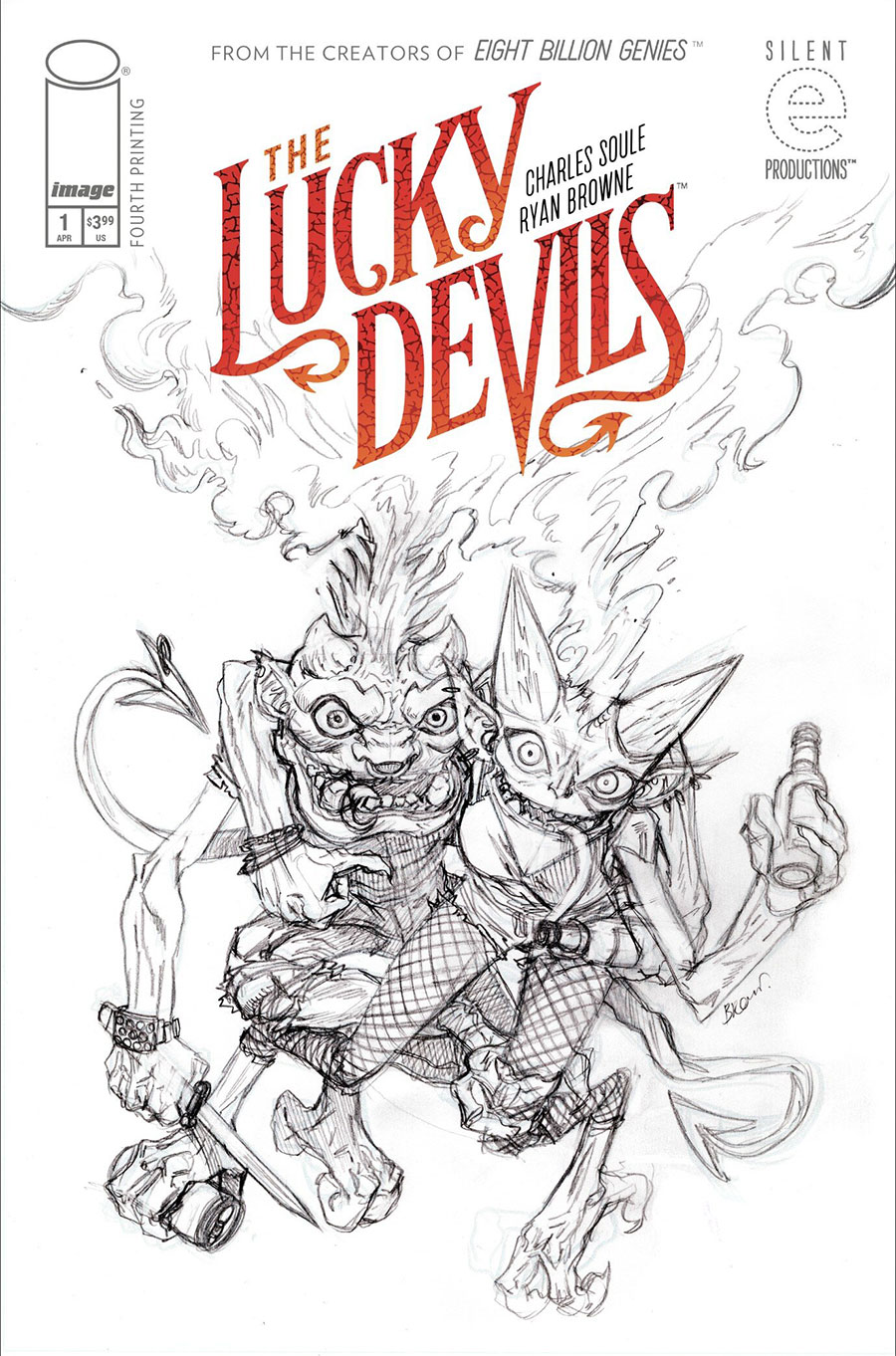 Lucky Devils #1 Cover P 4th Ptg A Ryan Browne Variant Cover