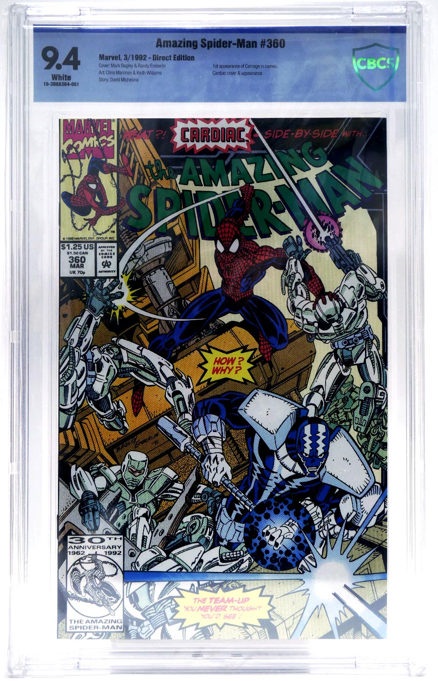 Amazing Spider-Man #360 Cover B CBCS 9.4