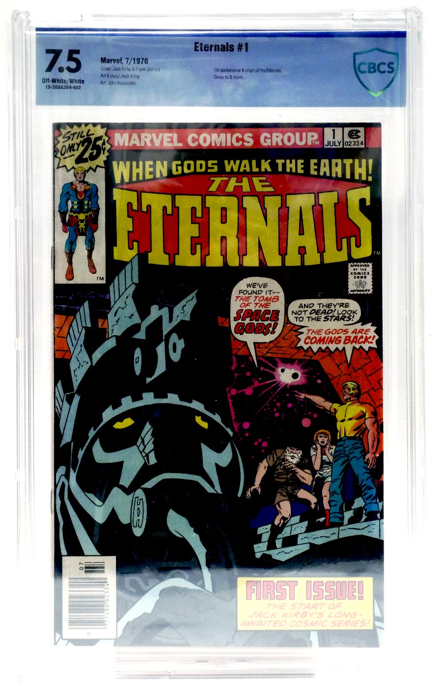 Eternals #1 Cover F Regular 25-Cent Edition CBCS 7.5