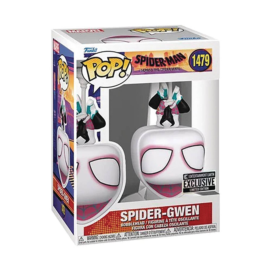POP Marvel Spider-Man Across The Spider-Verse Spider-Gwen Entertainment Earth Exclusive Vinyl Bobble Head