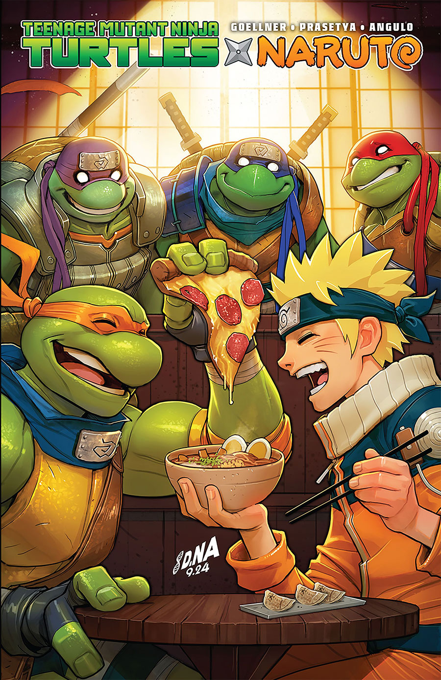 Teenage Mutant Ninja Turtles x Naruto TP Direct Market David Nakayama Variant Cover