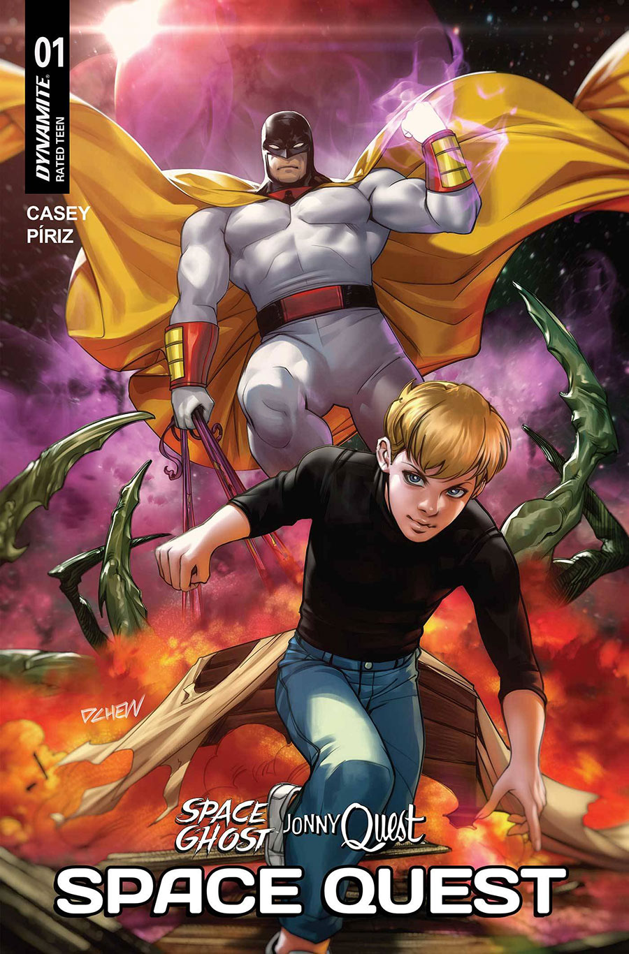 Space Ghost Jonny Quest SpaceQuest #1 Cover Z Incentive Derrick Chew Foil Cover
