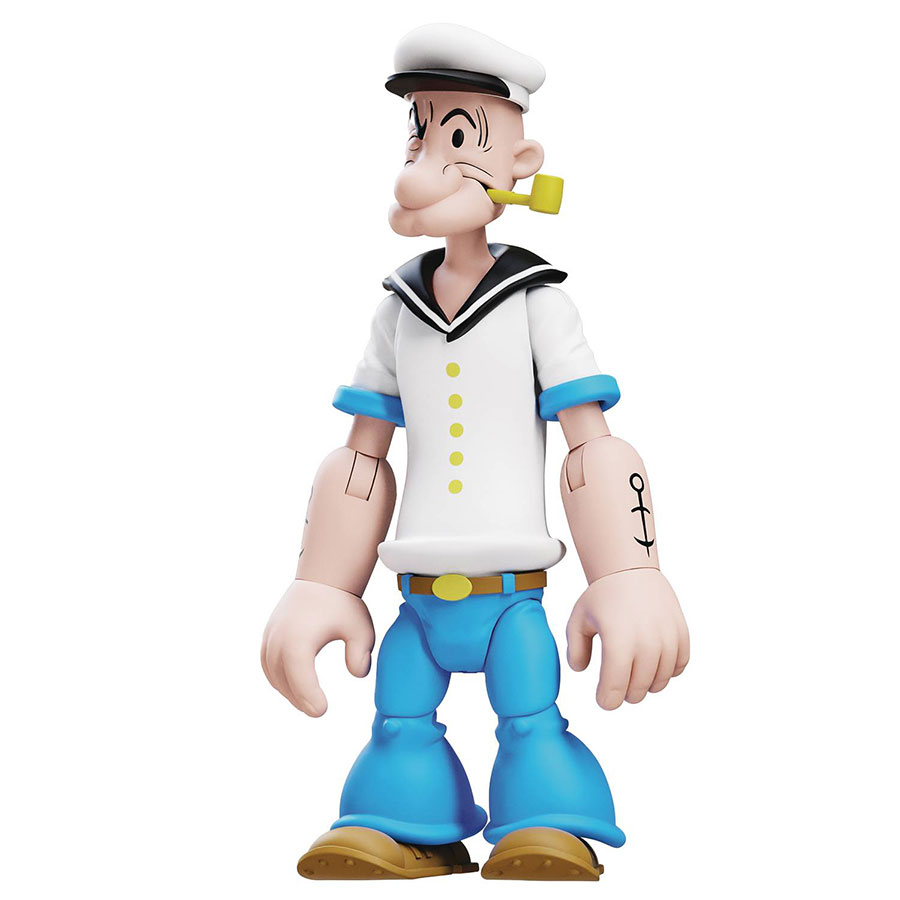 Popeye Classics Wave 3 Action Figure - Popeye 1st Appearance White Shirt