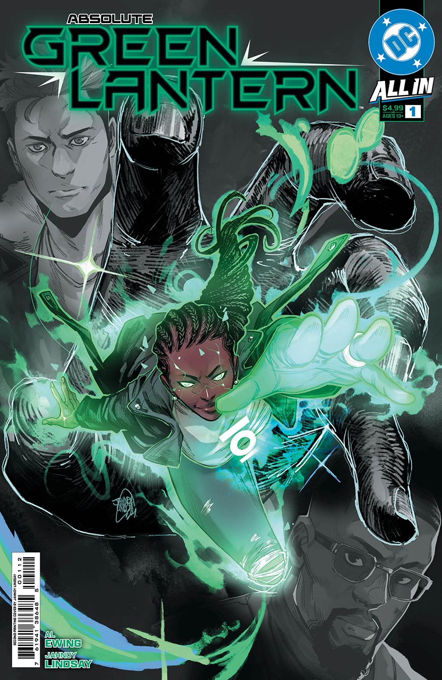 Absolute Green Lantern #1 Cover L 2nd Ptg A Jahnoy Lindsay Logo Color Variant Cover (DC All In)