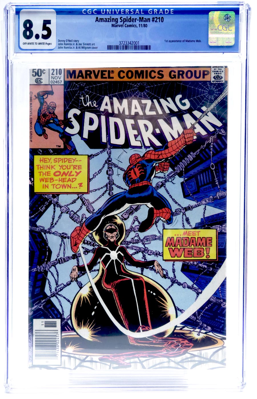 Amazing Spider-Man #210 Cover C Newsstand Edition CGC 8.5