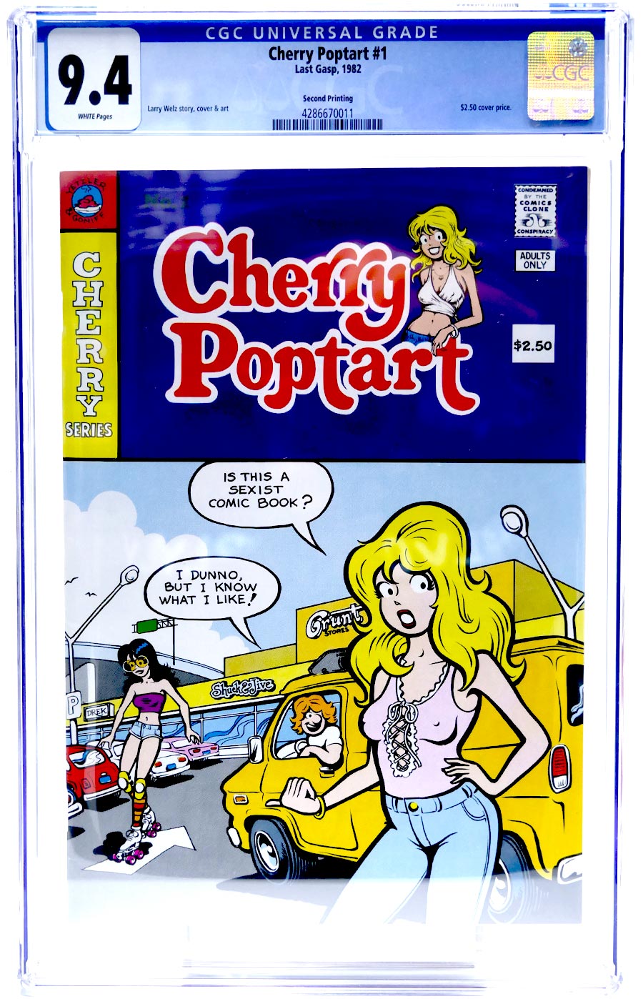 Cherry Poptart #1 Cover F 2nd Ptg CGC 9.4