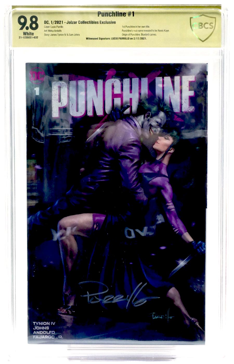 Punchline Special #1 (One Shot) Cover M Lucio Parrillo Variant Cover CBCS 9.8 Signed By Lucio Parrillo