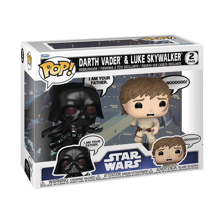 POP Star Wars Sayings Vader & Luke 2-Pack Vinyl Bobble Head