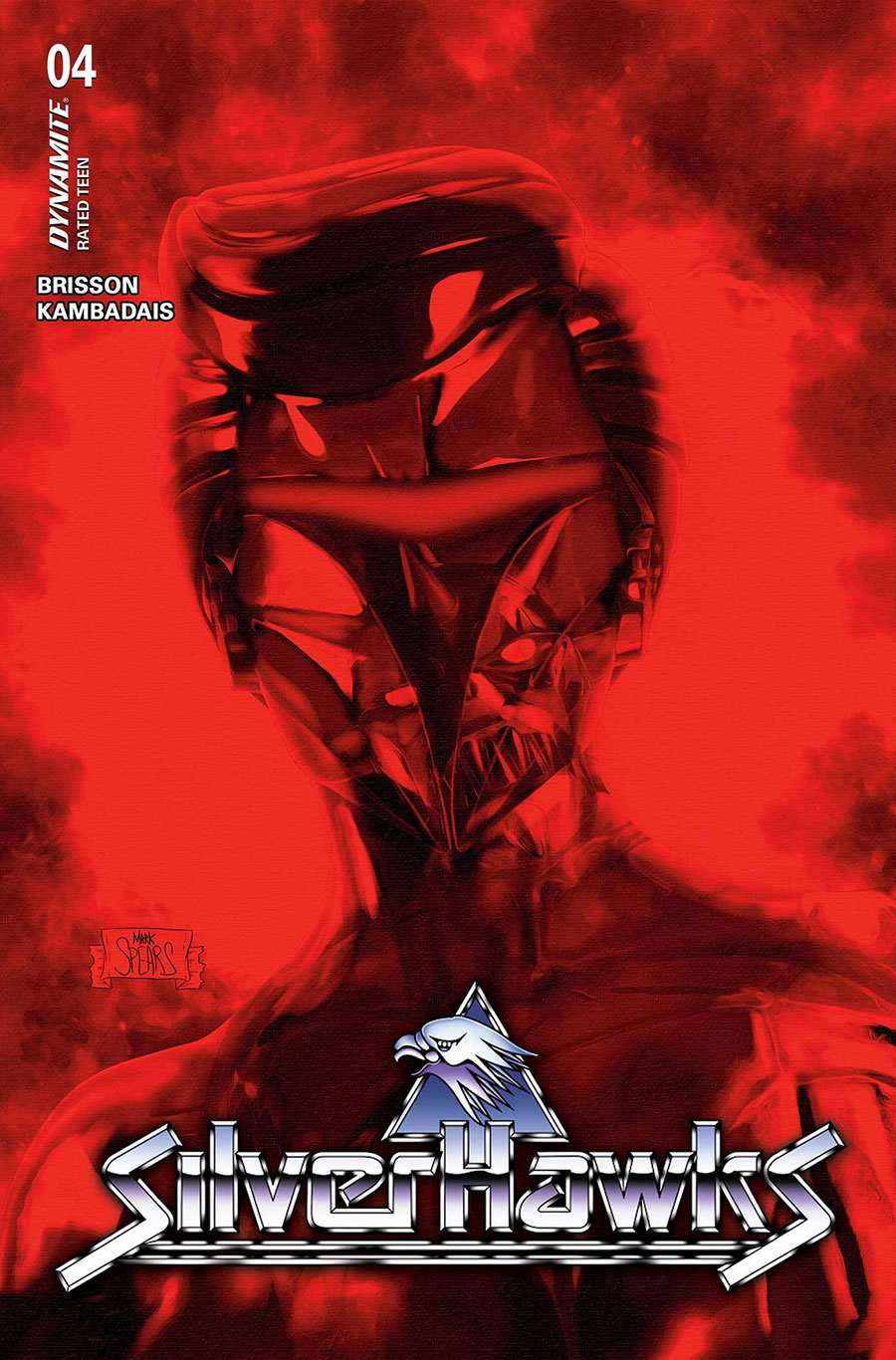 SilverHawks Vol 2 #4 Cover Y Incentive Mark Spears Red Background Cover