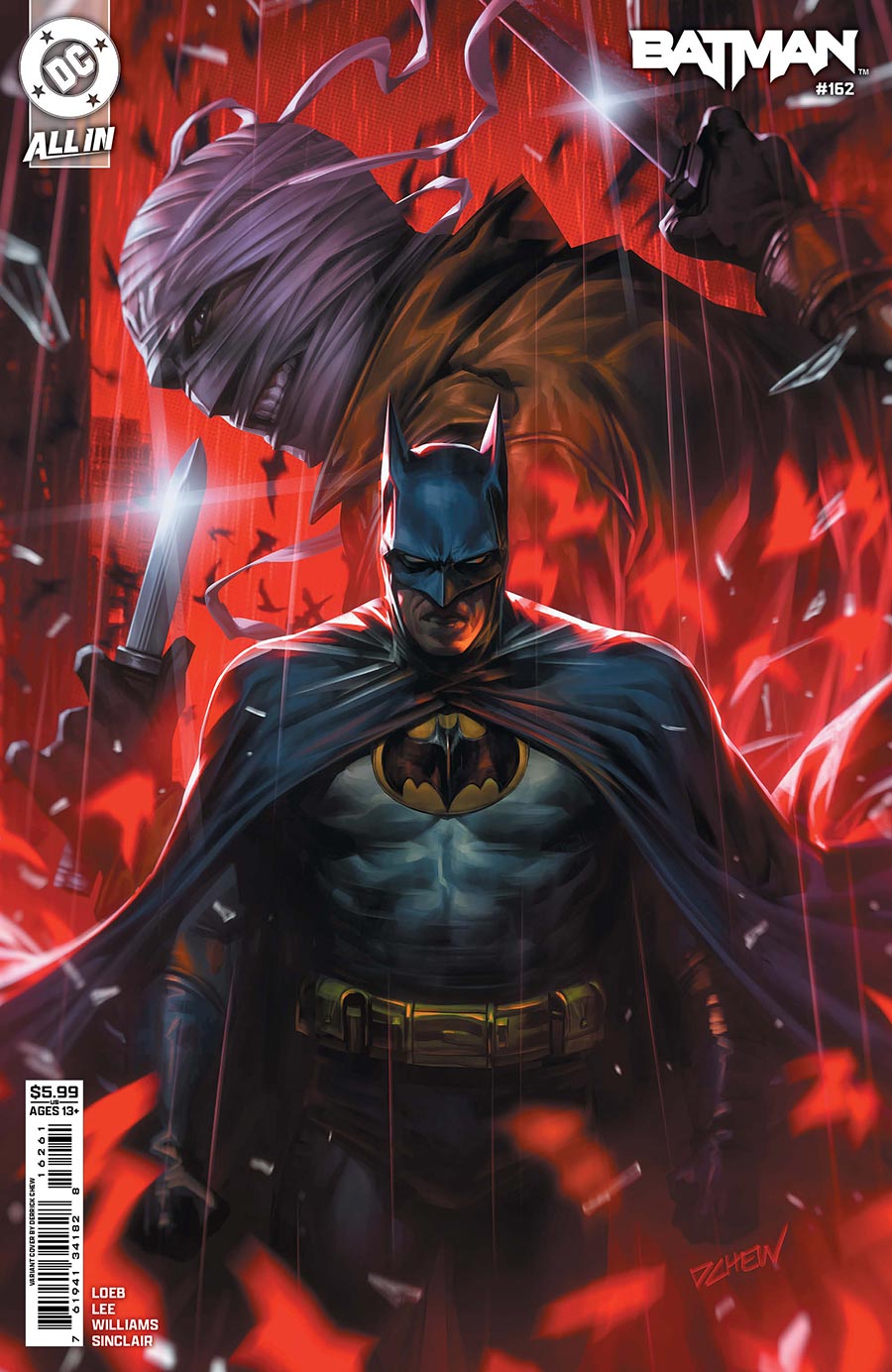 Batman Vol 3 #162 Cover D Variant Derrick Chew Card Stock Cover (DC All In)(Hush 2 Part 5)