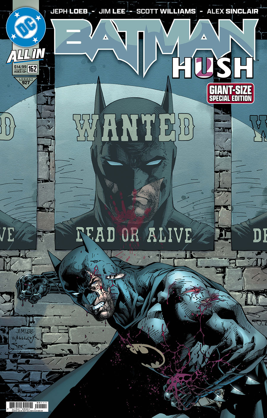 Batman Giant Sized Special Edition Vol 3 #162 Cover A Regular Jim Lee Cover (DC All In)(Hush 2 Part 5)