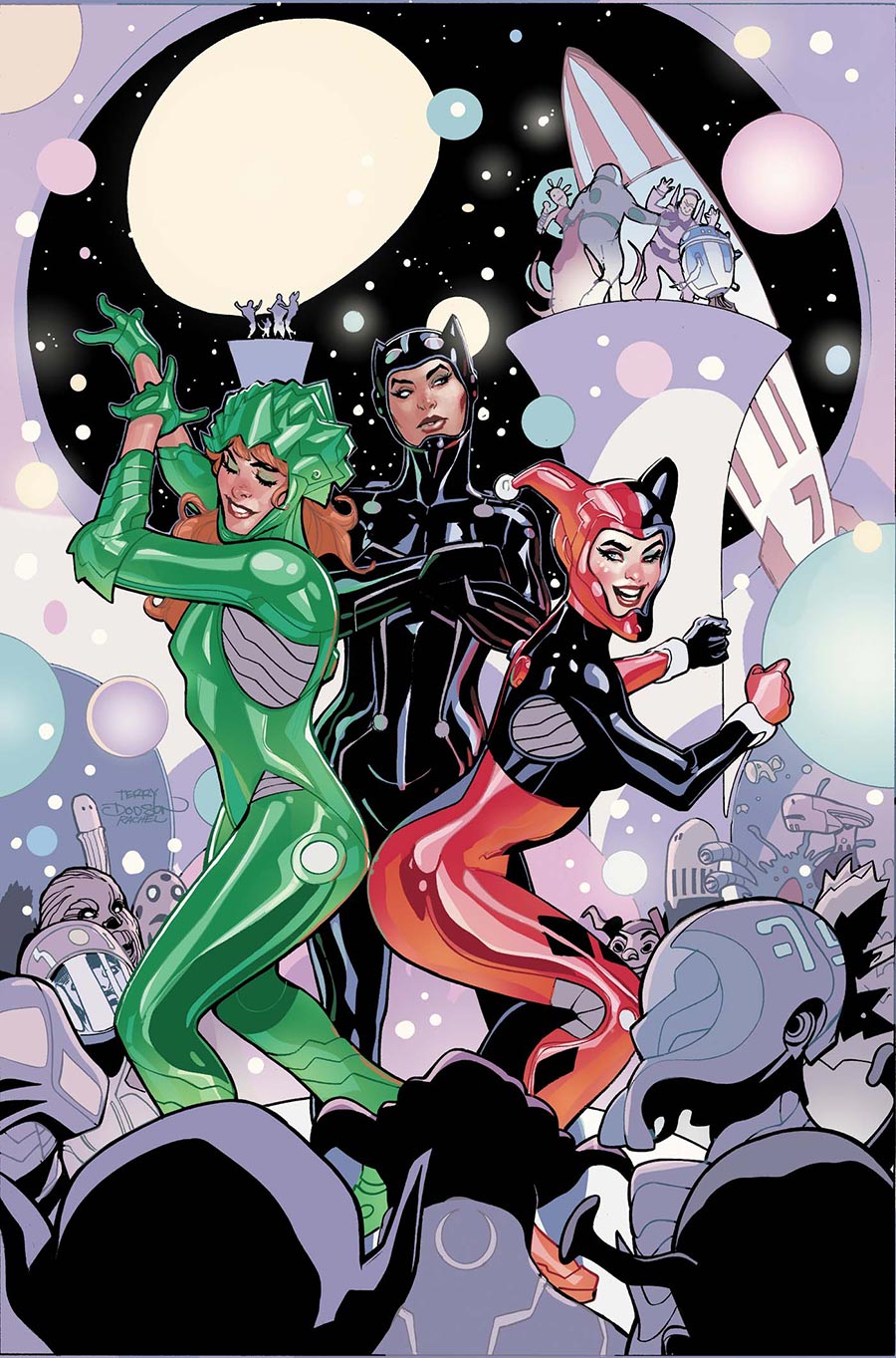 Gotham City Sirens Unfit For Orbit #1 Cover A Regular Terry Dodson & Rachel Dodson Cover (DC All In)