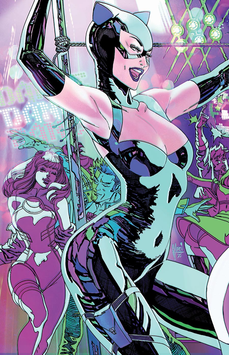 Gotham City Sirens Unfit For Orbit #1 Cover D Variant Guillem March Connecting Card Stock Cover (DC All In)