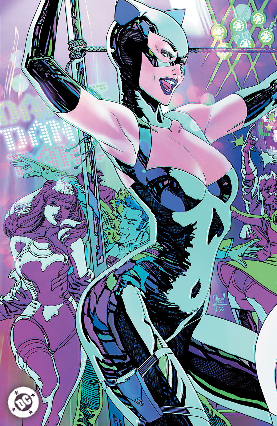 Gotham City Sirens Unfit For Orbit #1 Cover E Variant Guillem March Connecting Kalanorian Foil Cover (DC All In)