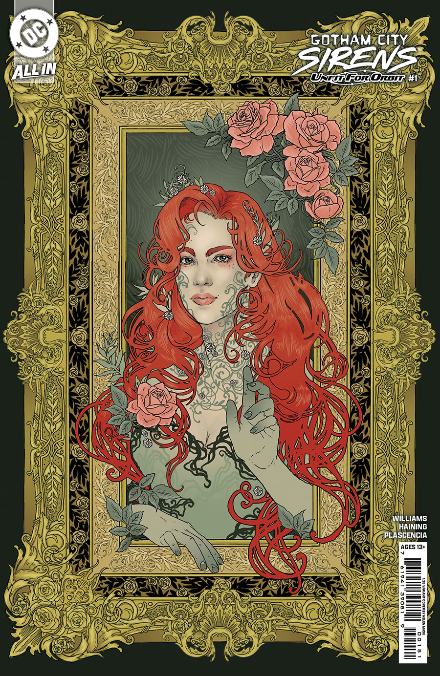 Gotham City Sirens Unfit For Orbit #1 Cover F Incentive Helen Mask Card Stock Variant Cover (DC All In)