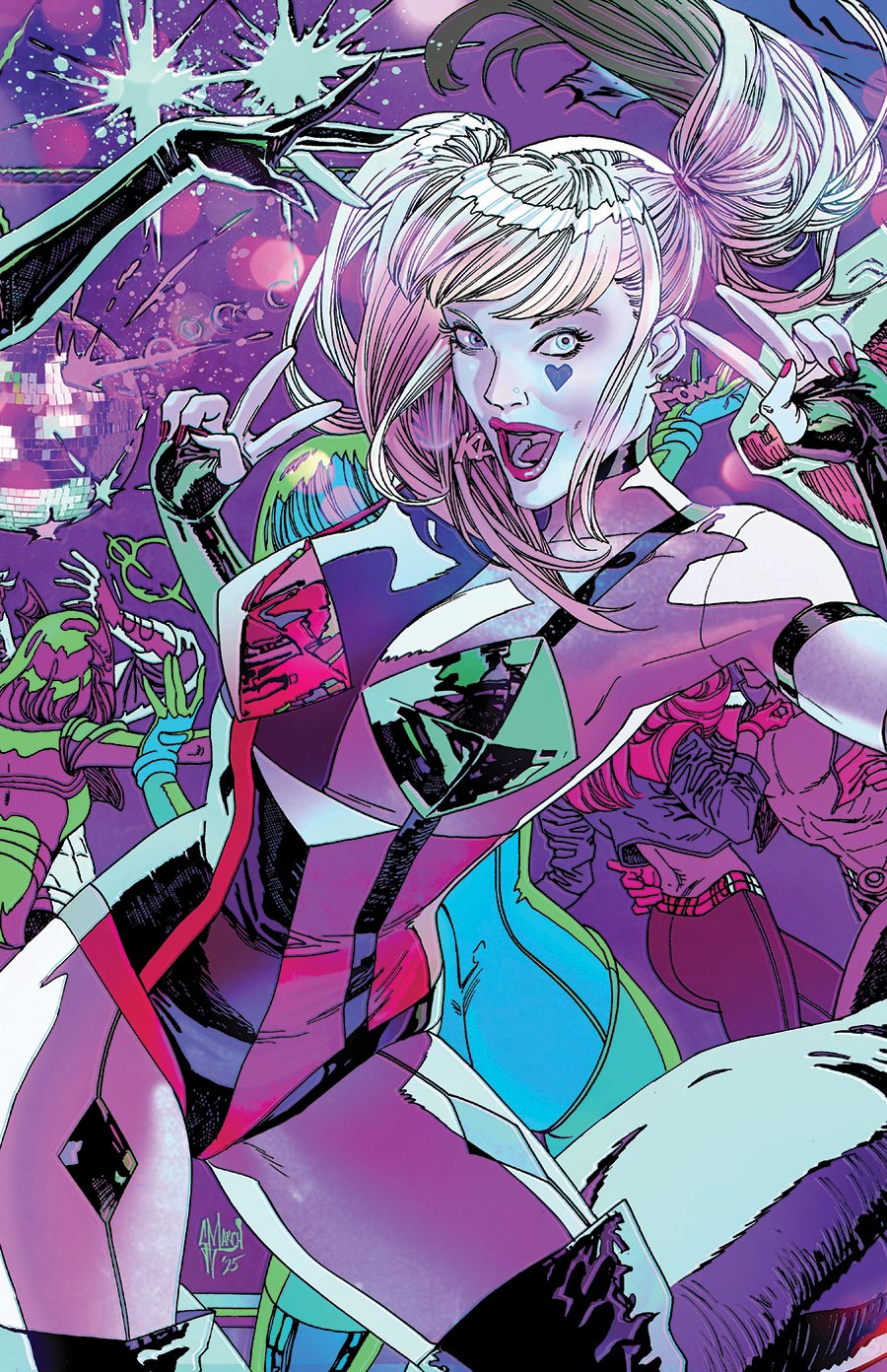Gotham City Sirens Unfit For Orbit #2 Cover C Variant Guillem March Connecting Card Stock Cover (DC All In)